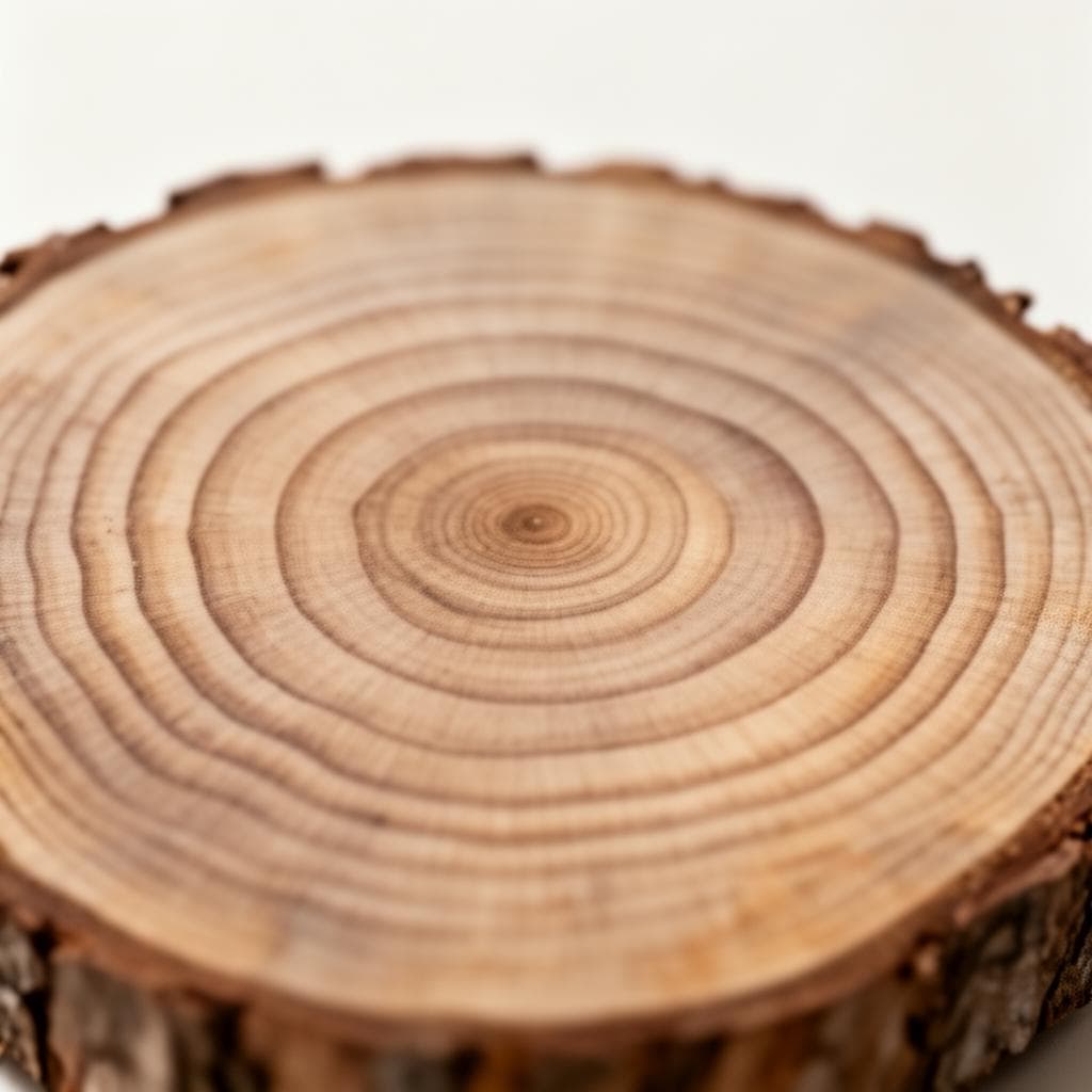 Tree growth rings cross-section — layers and foundations of healing